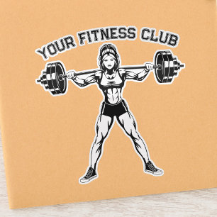 Sticker Conception personnalisée de club de remise en form