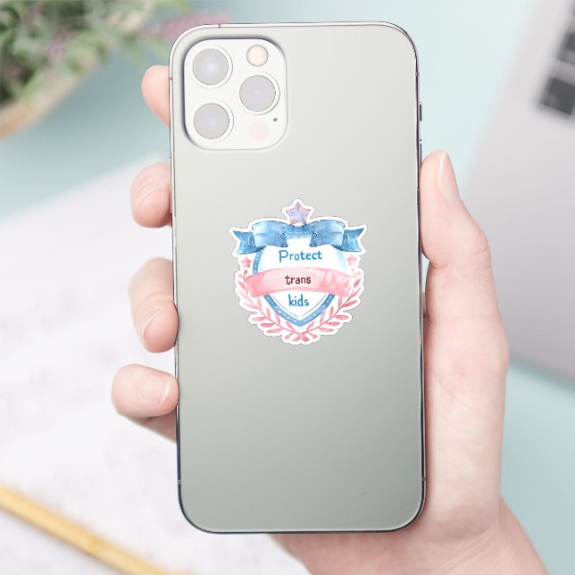 Sticker Conception Protéger les Enfants Trans, Cadeau d'Al (Téléphone)