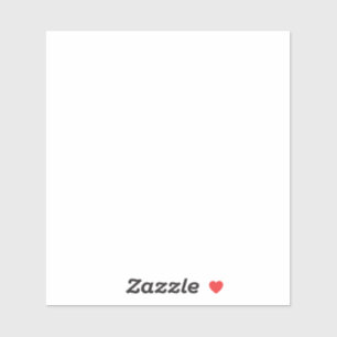 Sticker Conception simple blanche personnalisée moderne Aj