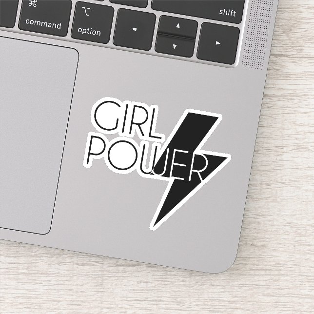 Sticker Conception SVG noir Cool Power Girl couleur person (Détail)
