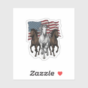 Sticker Conception vectorielle de chevaux de course patrio