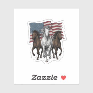 Sticker Conception vectorielle de chevaux de course patrio