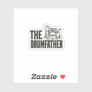 Sticker Conception vectorielle de citation de batteur Drum