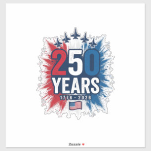 Sticker Conception vectorielle pour le 250e anniversaire d