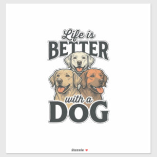 Sticker Conception vectorielle vintage La vie est meilleur