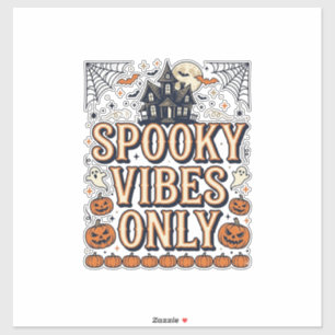 Sticker Conceptions de chemise Halloween vintage vibes eff