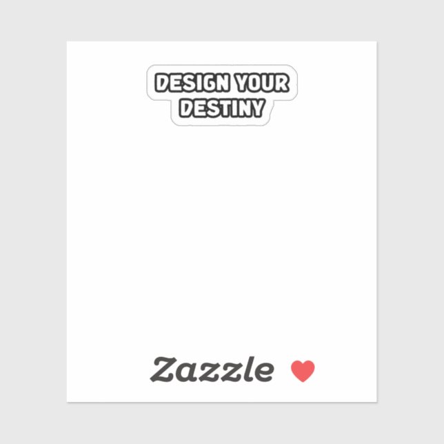 Sticker Concevez votre destin autonomiser auto-rendu visio (Feuille)