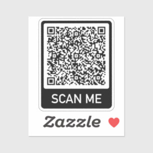Sticker Concevez votre propre Modèle de code QR personnali