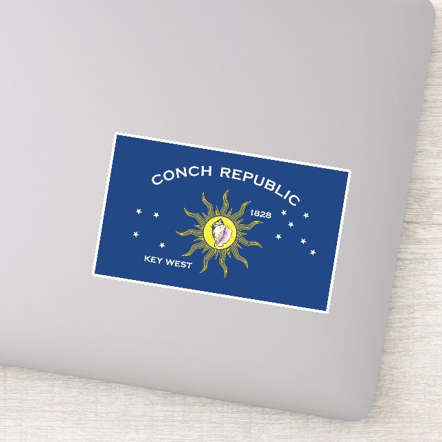 Sticker Conch Republic Flag (Détail)