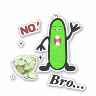 Sticker Concombre drôle