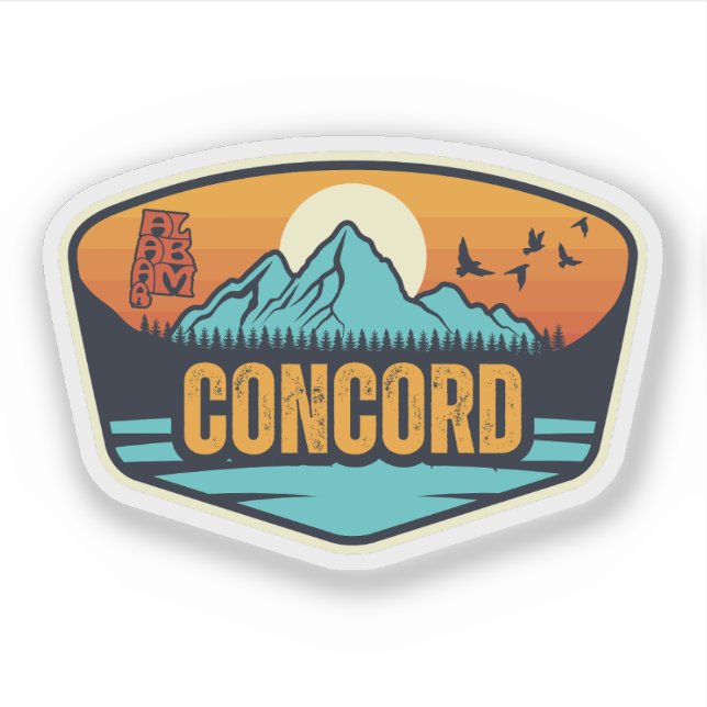 Sticker Concord, Alabama (Devant)
