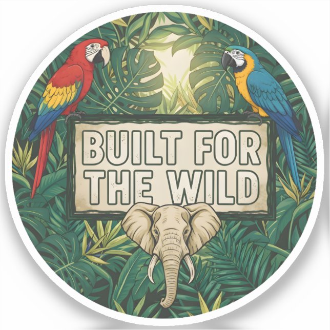 Sticker Conçus pour la vie sauvage (Recto)