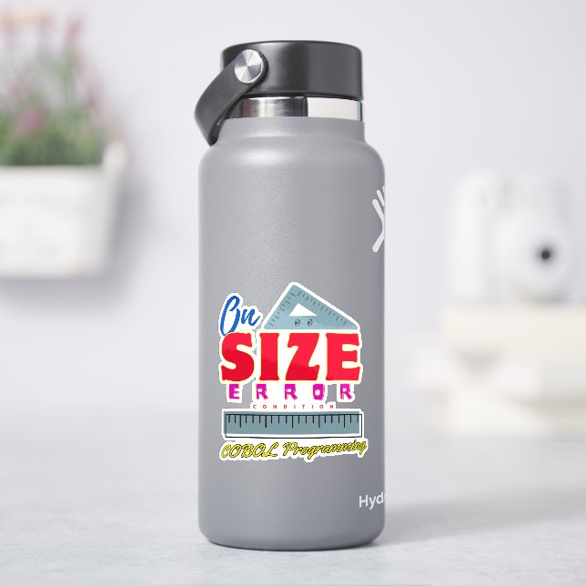 Sticker Condition d'erreur de taille en programmation Cobo (HydroFlask)