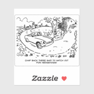 Sticker Conducteur de voiture de sport et dessin animé de