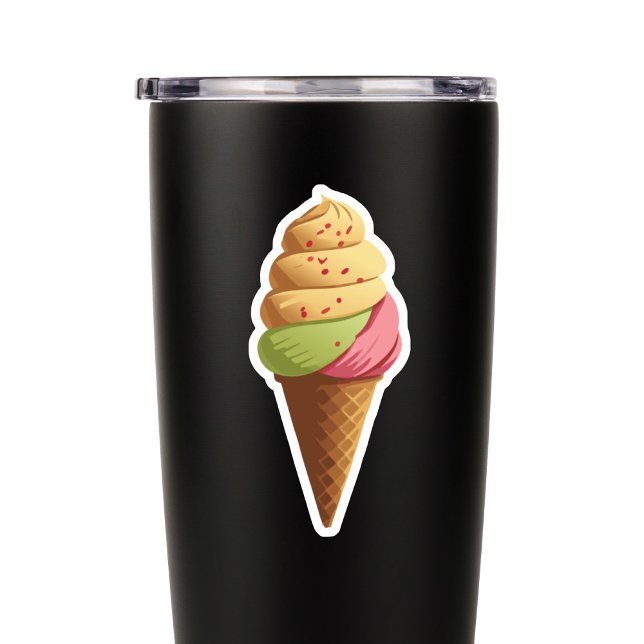 Sticker Cône de crème glacée douce (Créateur téléchargé)