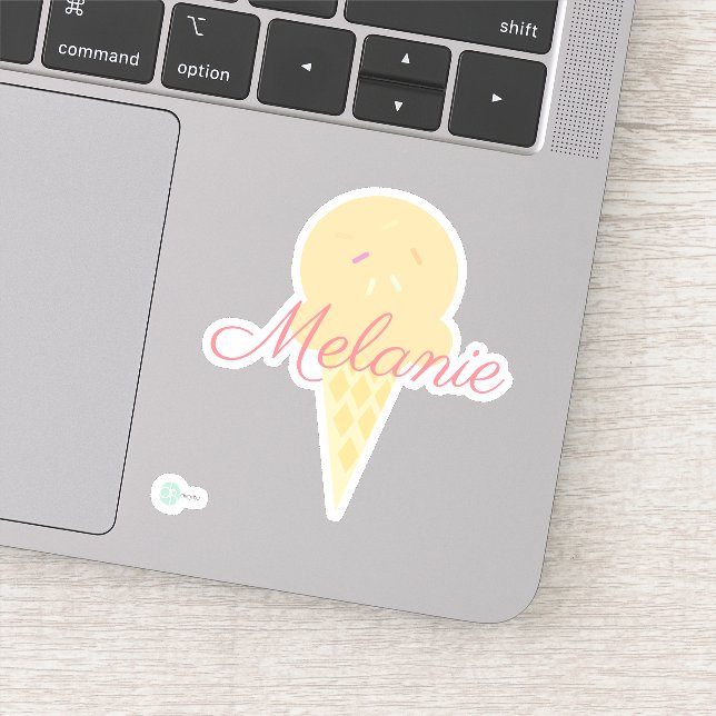 Sticker Cône Icecream mignon avec arroses (Détail)