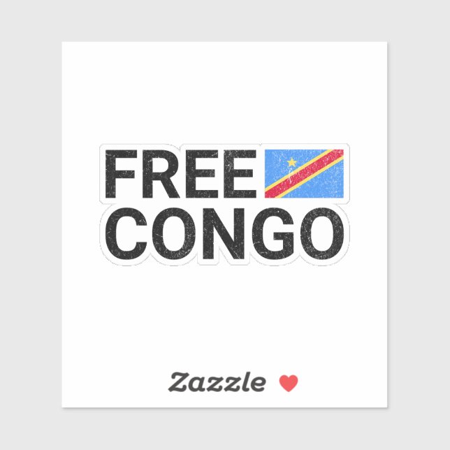 Sticker Congo libre (Feuille)