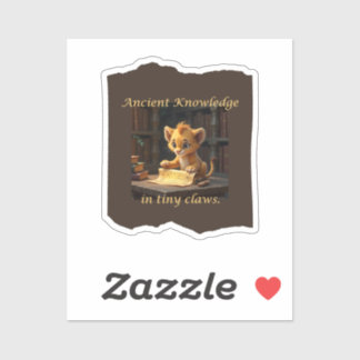 Sticker Connaissances anciennes dans de minuscules clignot