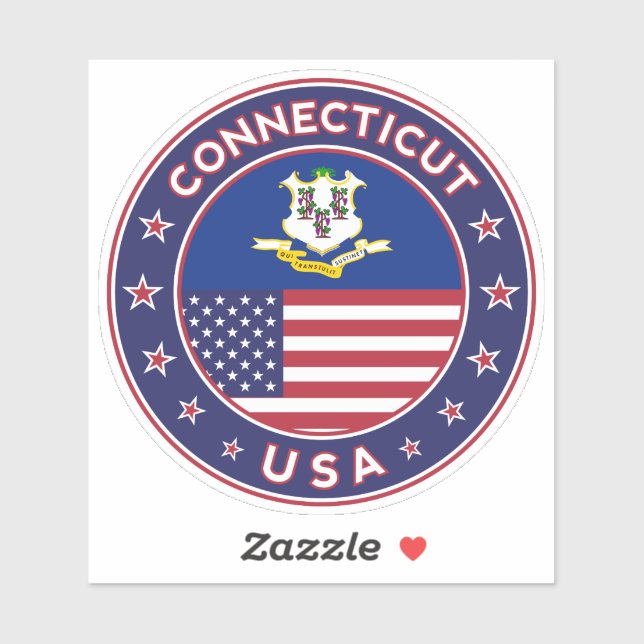 Sticker Connecticu (Feuille)