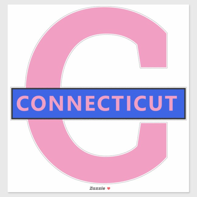 STICKER CONNECTICUT (Feuille)