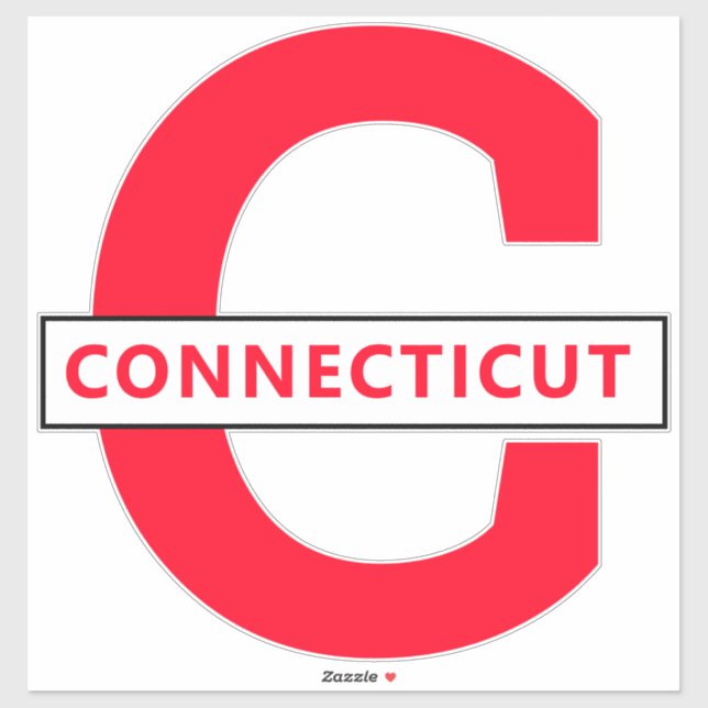 STICKER CONNECTICUT (Feuille)