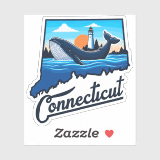 Sticker Connecticut Ocean