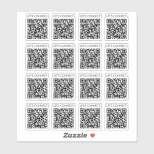 Sticker Connectons QR Code Vinyl