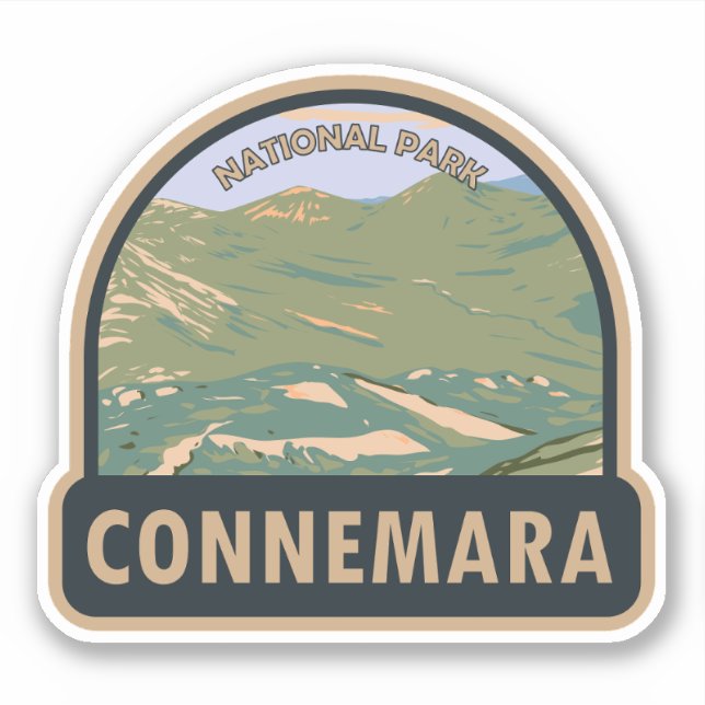 Sticker Connemara National Park Irlande Douze Bens Travel (Devant)