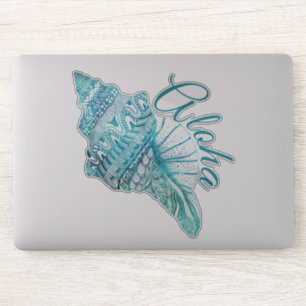 Sticker Conque hawaïenne Shell de turquoise Aloha