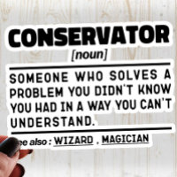 Conservateur Noun Professional Museum Worker Funny