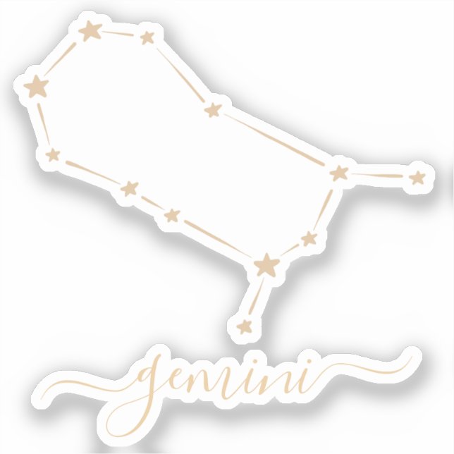 Sticker Constellation de Gemini (Recto)