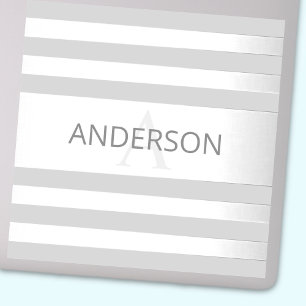 Sticker Contemporain Faux Argent Ombre Gris