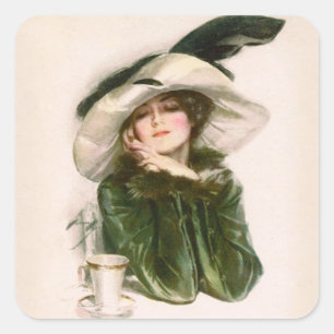 Sticker "Contentment" de Harrison Fisher