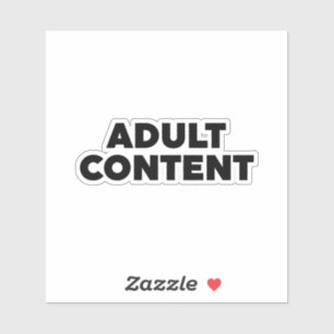 Sticker Contenu adulte