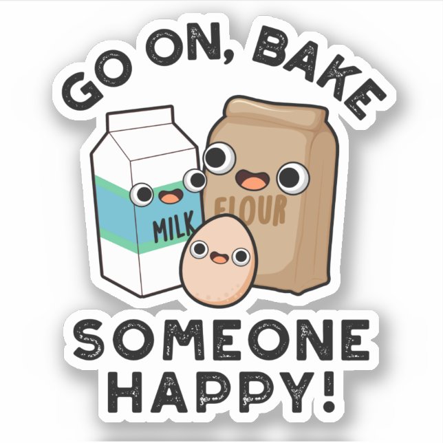 Sticker Continuez à rendre quelqu'un heureux Pun de cuisso (Devant)