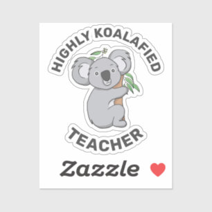 Sticker Contour enseignant hautement qualifié Koala Koala