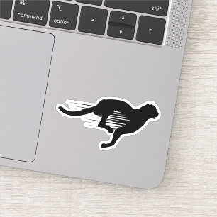 Sticker Contour Jaquar à courant noir