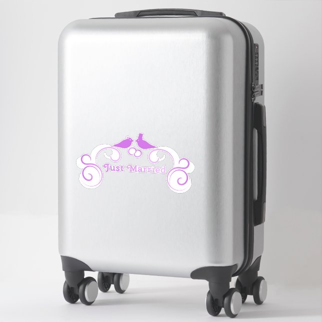 Sticker Contour Oiseaux Mariés (Sur valise)