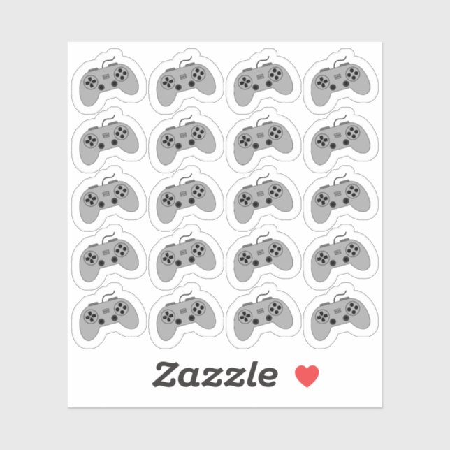 Sticker Contrôleur de jeu PC Planificateur Bujo de jeu  (Feuille)