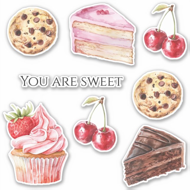 Sticker Cookie aux pépites de chocolat (Devant)