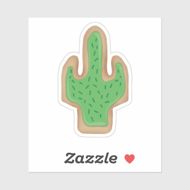 Sticker cookie Cactus (Feuille)