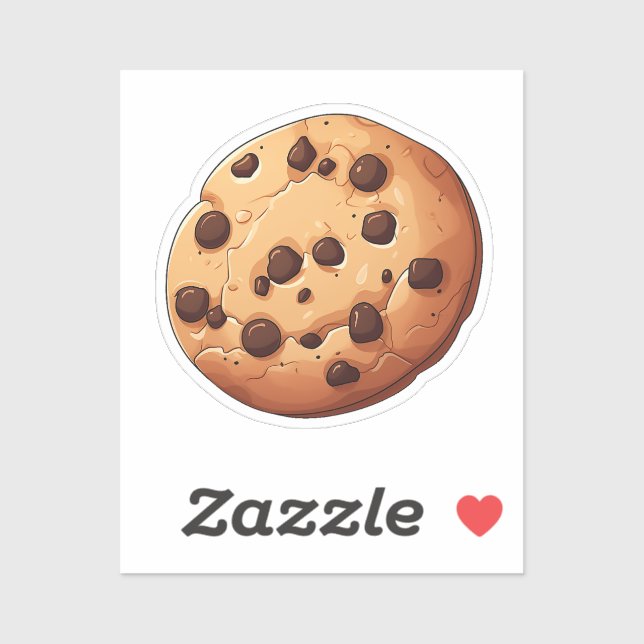 Sticker Cookie de dessin animé (Feuille)