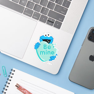 Sticker Cookie Monster "Be Mine" Candy Saint-Valentin