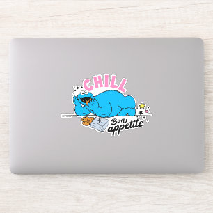 Sticker Cookie Monster Bon appétit Chill