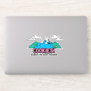 Sticker Cookie Monster Les cookies sont toujours la bonn