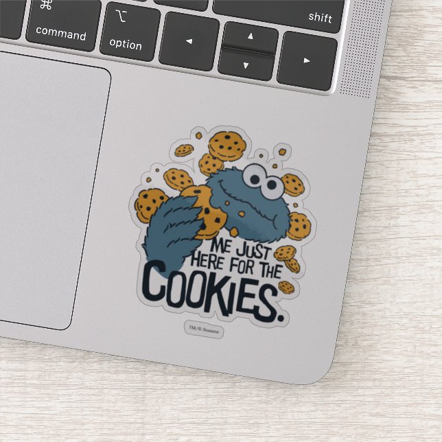 Sticker Cookie Monster | Me Just Here pour les cookies (Détail)