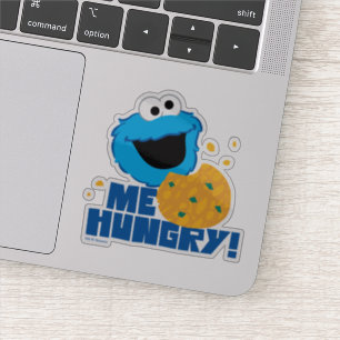 Sticker Cookie Monster   Moi qui ai faim !