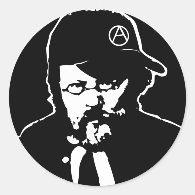 Sticker cool Anarcho Proudhon (Devant)