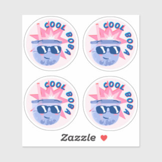 Sticker Cool Boba- Pack de 4