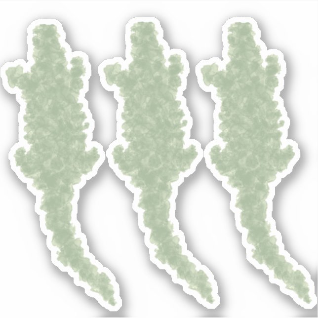 Sticker Cool Camo Alligators - coupe personnalisée transpa (Devant)